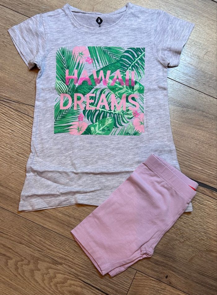 Ensemble tee-shirt + short – 4 ans 🌸