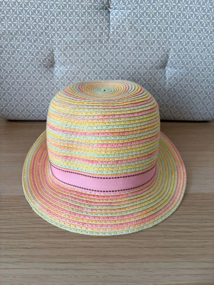 Chapeau "Effet Paille" Multicolore - photo numéro 2