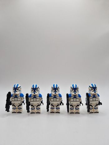Figurines type lego 5 Clones de la 501ème star wars