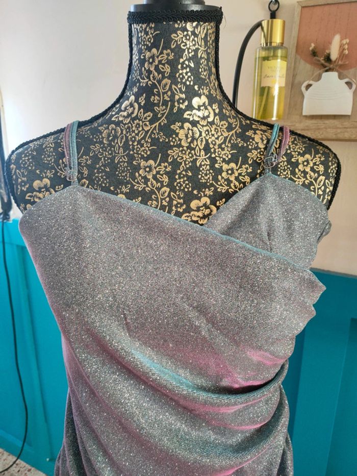 Robe paillettes olographique - photo numéro 2