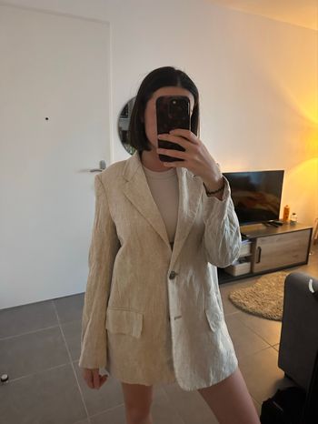 Blazer en lin H&M
