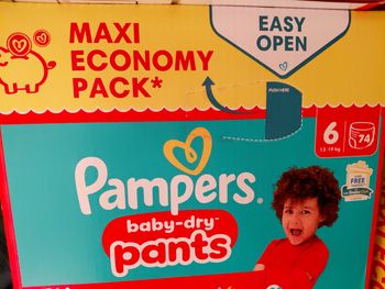 3 paquets pampers maxipack pants taille 6