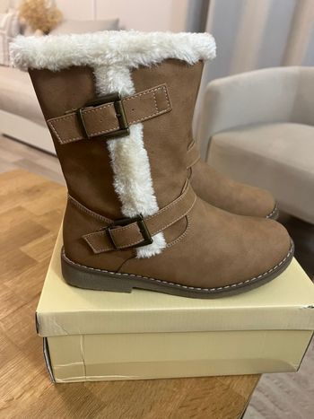 Bottine camel fourree