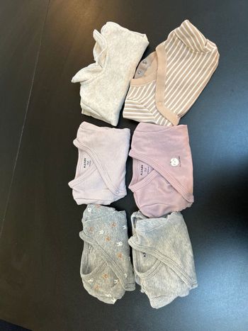 Lot de 6 bodies 1 mois 