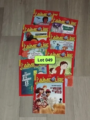 Lot de 8 magazines J’aime lire année 2019 L049