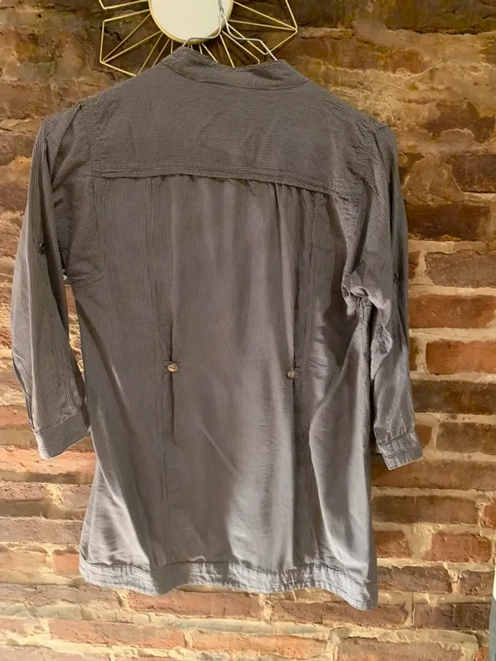 Chemise rayée manche 3/4 - photo numéro 6