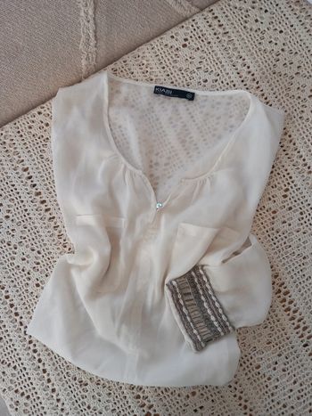 Blouse Kiabi manche sequins