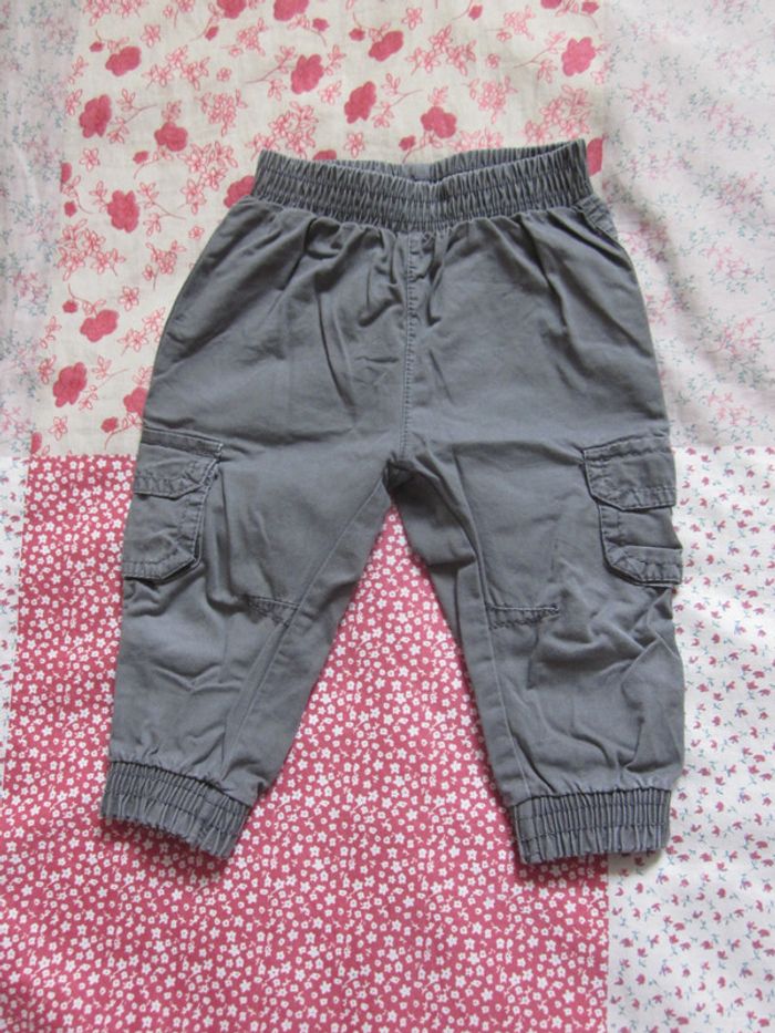 Pantalon toile kaki 12 mois