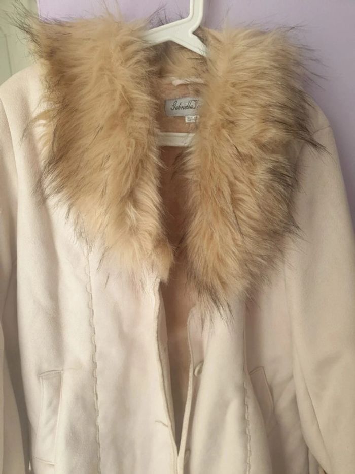 Manteau façon suedine taille 42/44 - photo numéro 2