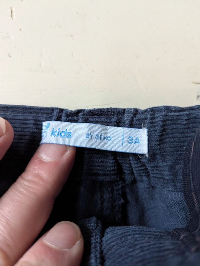 Lot de 2 pantalons en velours Gémo - photo numéro 4