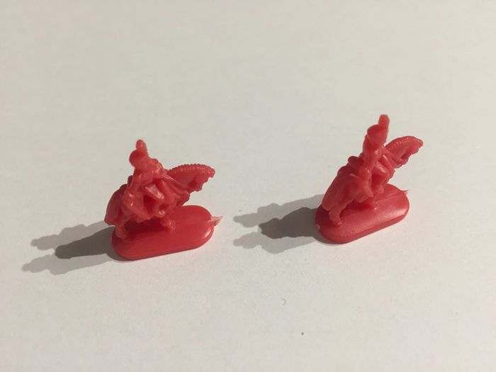 Figurine cavalerie x2 rouge pièce détachée jeu de société Risk la conquête du monde Parker #A54