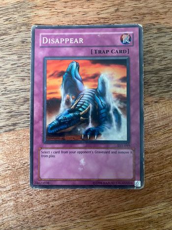 Carte Yu-Gi-Oh! Disappear SYE-049 1996
