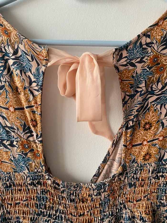 Robe fleurie joli dos et col en V effet cache coeur 38/40 Kiabi - photo numéro 5