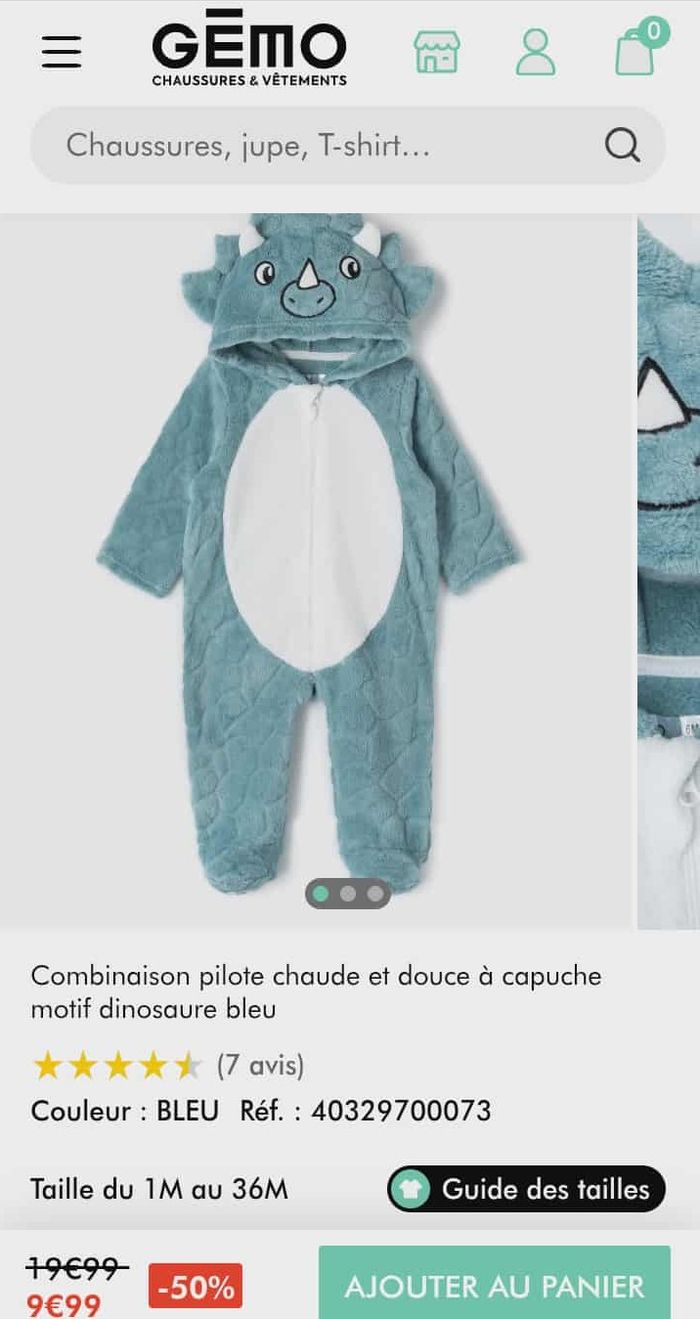 combinaison dinosaure - photo numéro 2