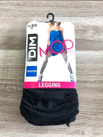 Legging DIM taille 3/4 noir neuf