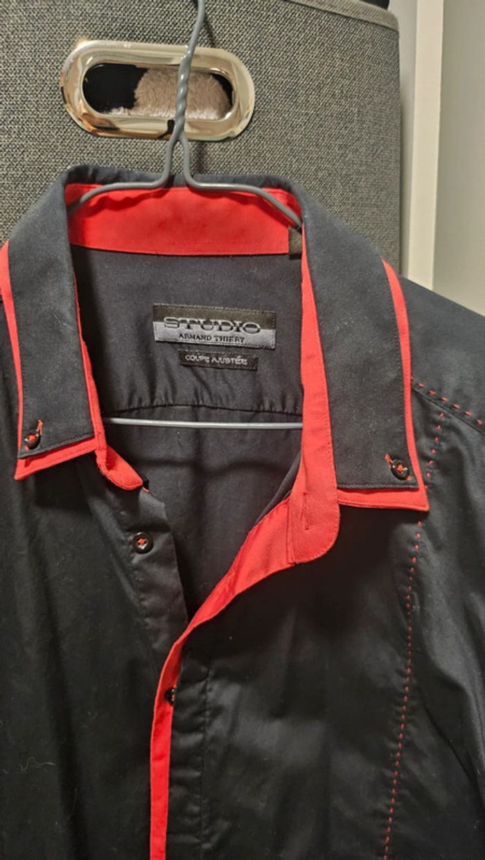 Chemise noir et rouge - photo numéro 4