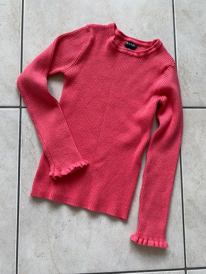 Pull maille fille rose Kiabi 4 ans - photo numéro 4