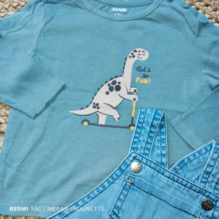 🦕 Adorable ensemble garçon Orchestra – Taille 9-12 mois 74 cm - photo numéro 4