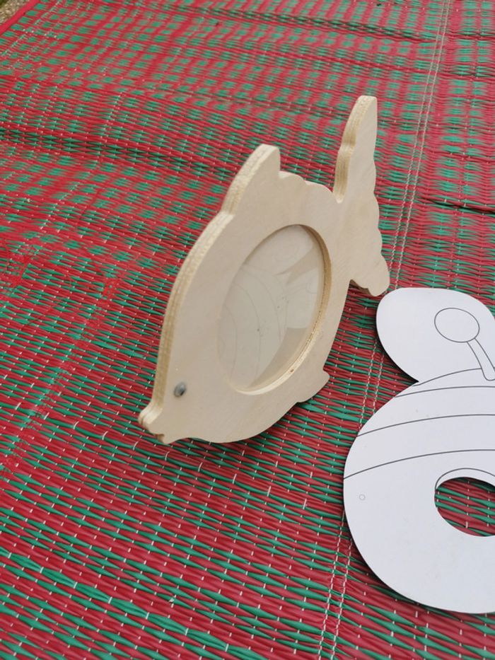 Loisirs créatifs à colorier pour les enfants cadre photo poisson - photo numéro 7