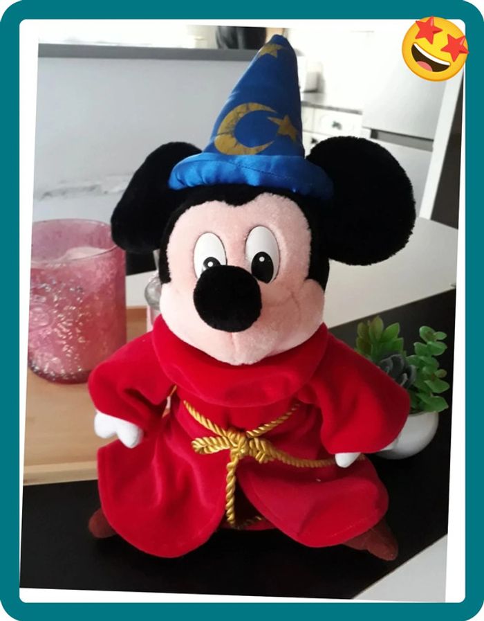 Péluche Disney Mickey en magicien🌿🌈
