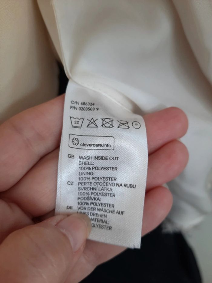 Veste beige femme teddy H&M 34 #lora11femme34 - photo numéro 2