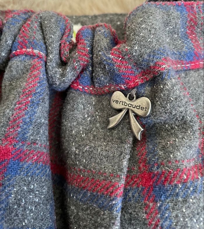 Jupe Vertbaudet Jupe à Carreaux gris fille taille 3 ans Vertbaudet - photo numéro 2