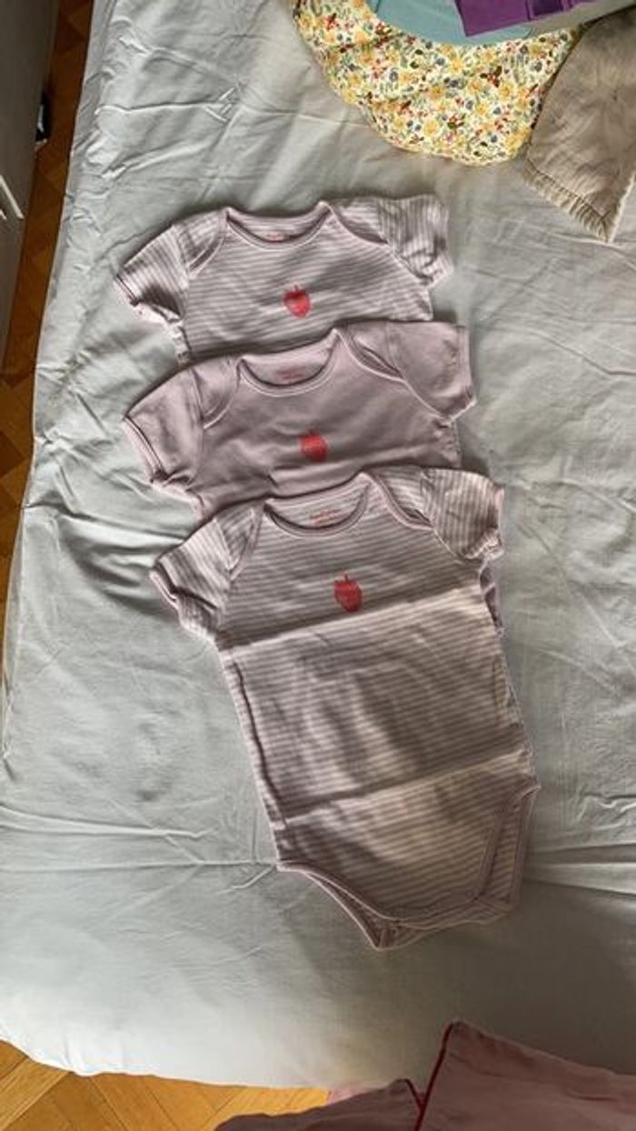 Bout’chou 3 bodies 24 mois lilas