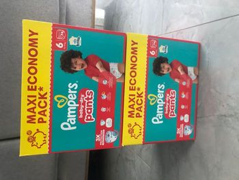lot 2 cartons pampers pants taille 6