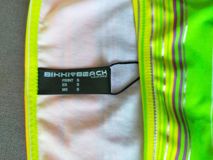 Bas de bikini multicolore fluo – Bikki Beach – Taille 38 (80) - photo numéro 3