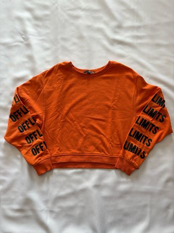 Top court orange à manches longues - S/36