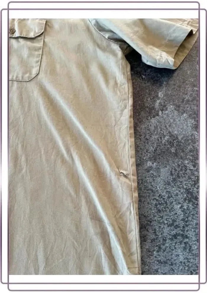 Chemise beige manches courtes été homme Dickies taille XXL Men shirt Herrenhemd Camicia uomo - photo numéro 5