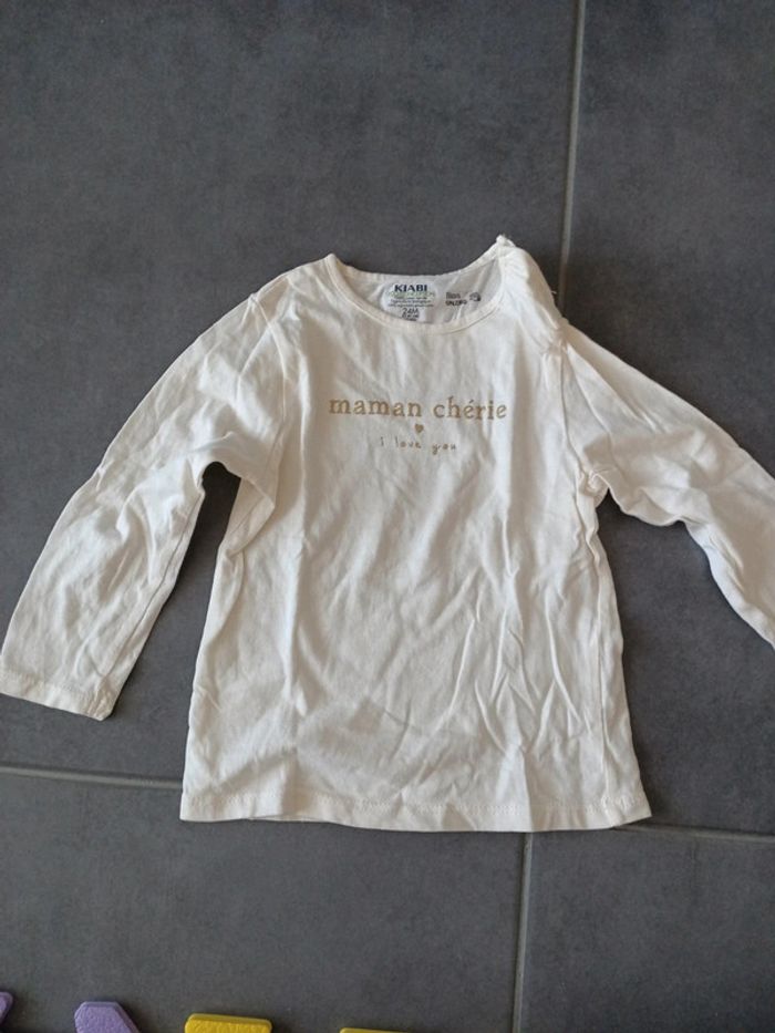 Lot tee shirts, manches longues, 24 mois - photo numéro 2