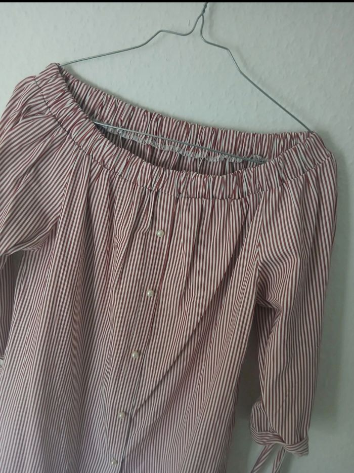 Blouse à rayures épaules dénudées – très confortable ! - photo numéro 6