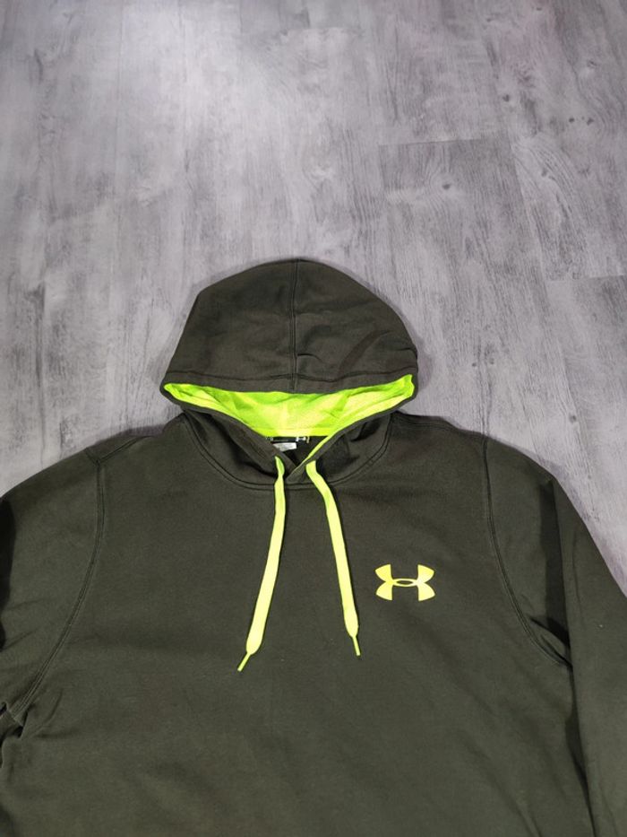 Sweat à Capuche Under Armour Kaki Taille L Homme - photo numéro 2