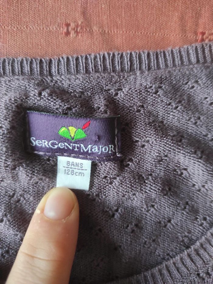 Gilet fin court Sergent major 8 ans - photo numéro 3