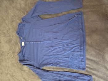 T-shirt manches longues marine 14ans