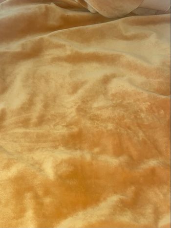 Coupon minkee lisse ocre