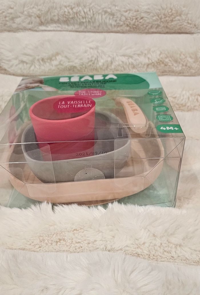 Ensemble de coffret repas en silicone Beaba Neuf - photo numéro 2