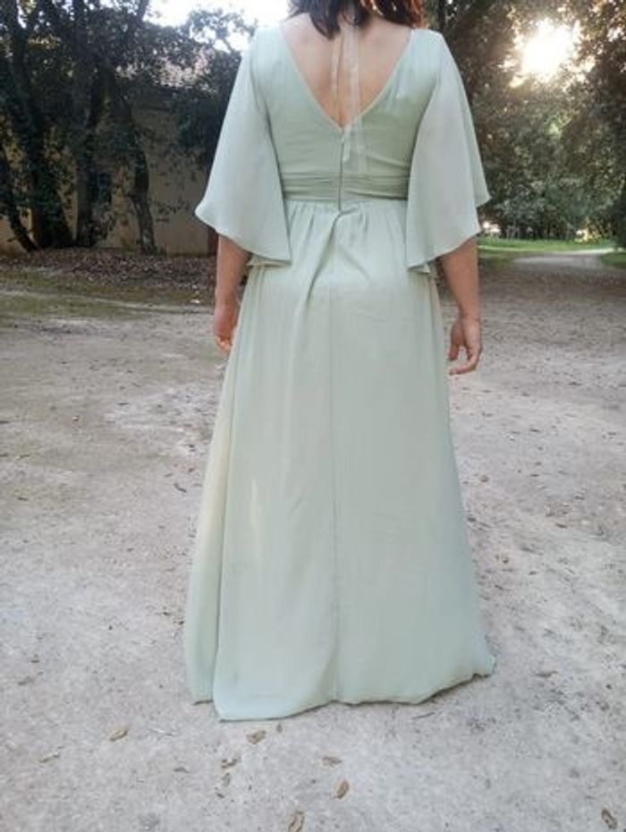 🌺 robe de cérémonie verte 🌺 - photo numéro 3