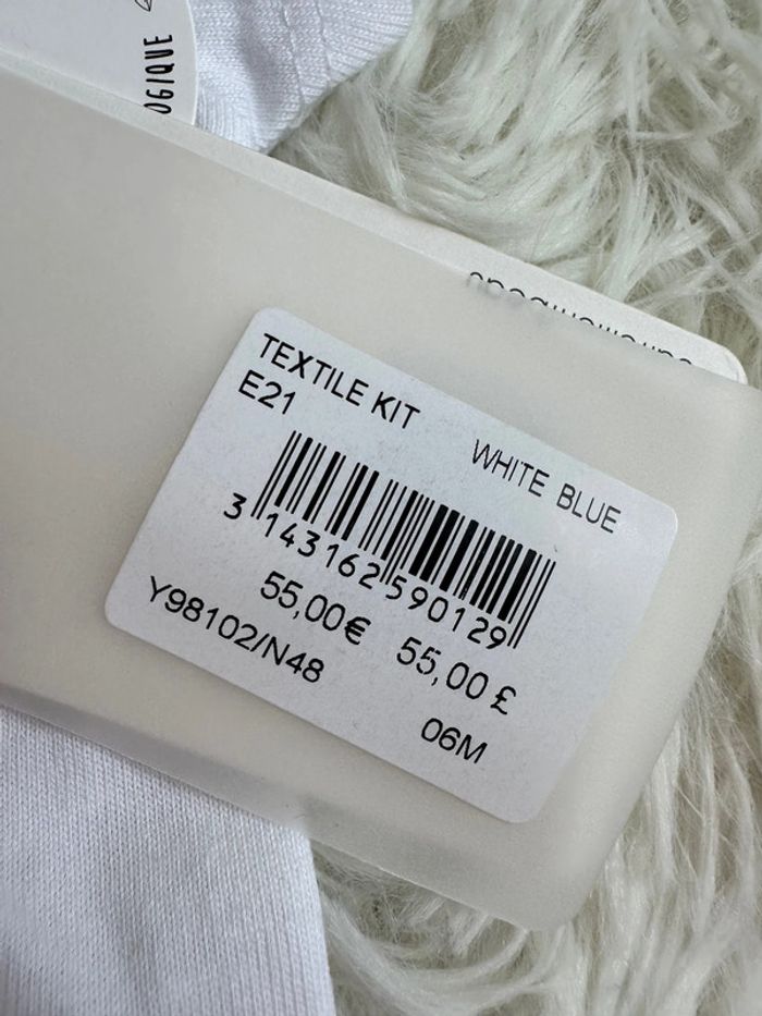 T-shirt blanc création française Carrément beau taille 6 mois - photo numéro 3