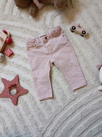 Jean rose Zara 6-9 mois