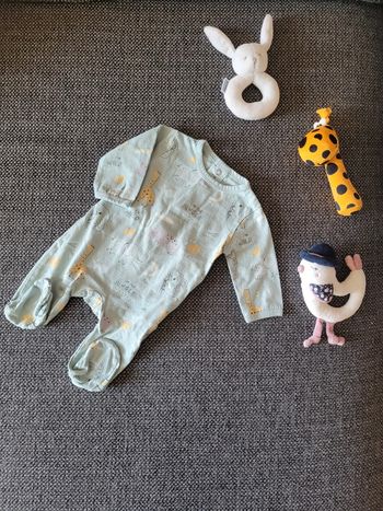 Pyjama garçon 1 pièce en coton 1 mois
