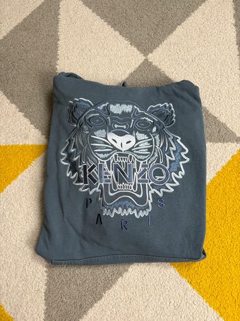 Sweat à capuche Kenzo | Bleu chiné | Taille XS