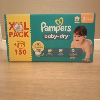Pampers baby dry taille 3(150 couches)