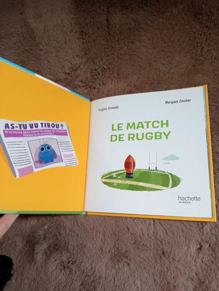 Livre Hachette Le match de rugby - photo numéro 3
