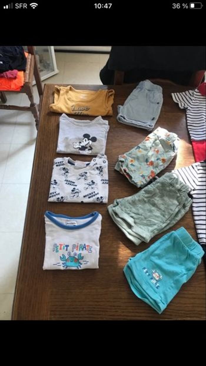 Lot vêtements été bébé garçon 9 et 12 mois - photo numéro 2