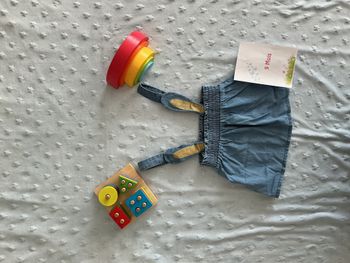 jupe en jean léger bleu bretelles amovibles 9 mois kiabi