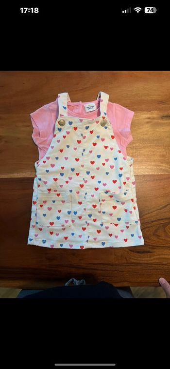 Robe et tee shirt fille 12 mois tape à l'œil