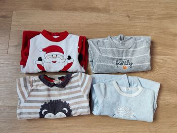 Lot 4 pyjamas mixtes 3 mois
