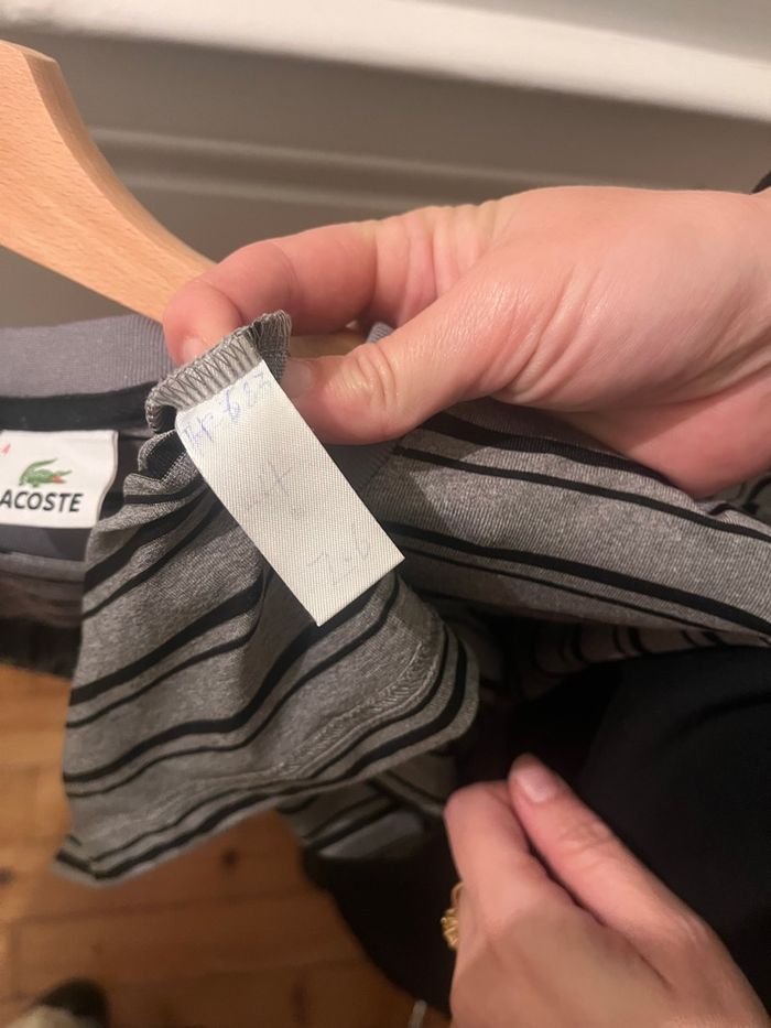 tee shirt lacoste à rayures - photo numéro 2